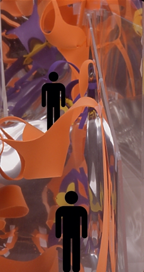 "Queens Museum of Art: Ramp and Wedge" Project Proposals & Sculpture Sketches Model: EVA, Mylar, Plexiglas