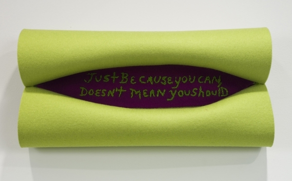 Just beacause you can, doesn't mean you should 2010 Felt, Cotton Thread