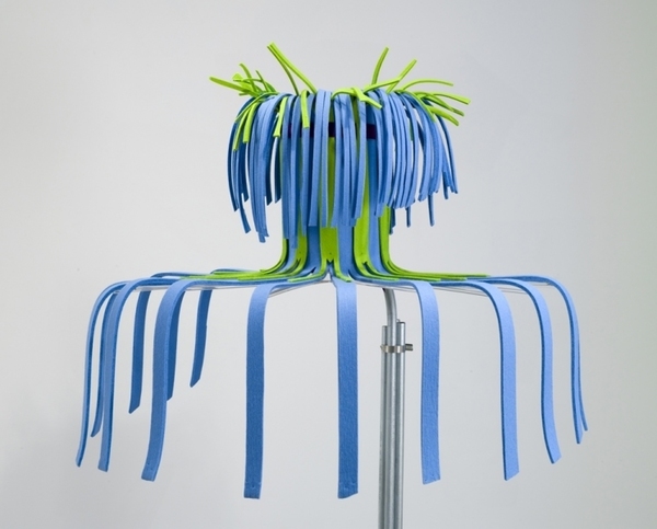It Meets Andy (Warhol) 2010 Felt, galvinized steel pedestal, plexi