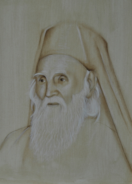 SF.I.P.S. VICTORIN SAELAMS FINE ART GALLERY PORTRAIT OIL PAINTING egg tempera .