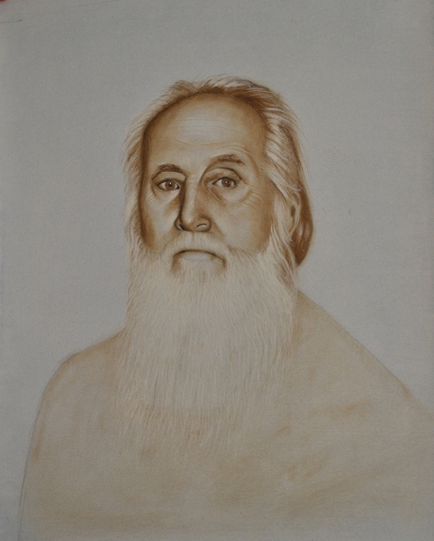SF.Pr.Dr.VASILE VASILACHI SAELAMS FINE ART GALLERY PORTRAIT OIL PAINTING egg tempera .