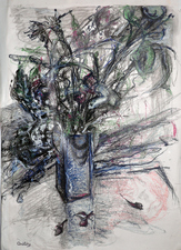Mimi Oritsky Drawings  conte, pastel, oil on paper