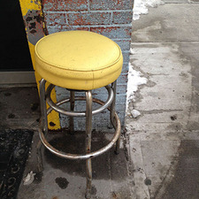 yellow stool