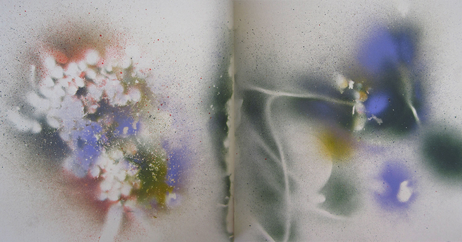 Molly Aubry Sketchbook  Spray paint on paper