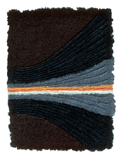 Marjorie Tomchuk Cast Paper dyed cotton fiber paper with embedded rope