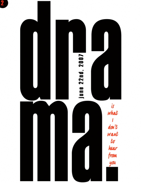 Drama Graphic Design