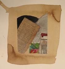 Nancy Ferro Works on Paper Mixed media: stain, pencil, papers, beeswax