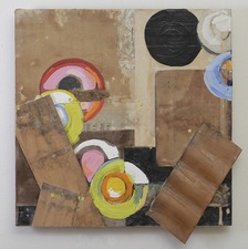 Nancy Ferro New Work Mixed:papers, book cover, wood,  graphite, beeswax