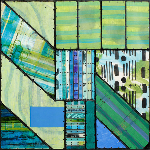 Flapper Paintings: Syncopated Series Mixed media on panel
