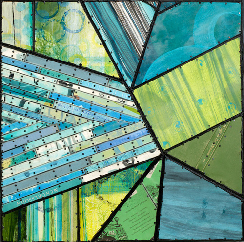 Teeter Paintings: Syncopated Series Mixed media on panel
