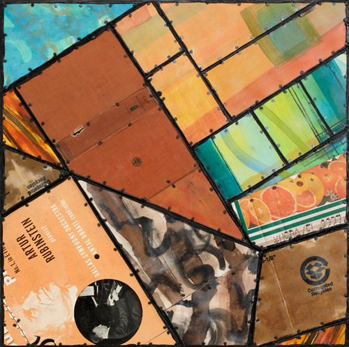 Triple Play Paintings: Syncopated Series Mixed media on panel