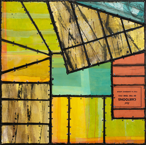 Tongue In Groove Paintings: Syncopated Series Mixed media on panel