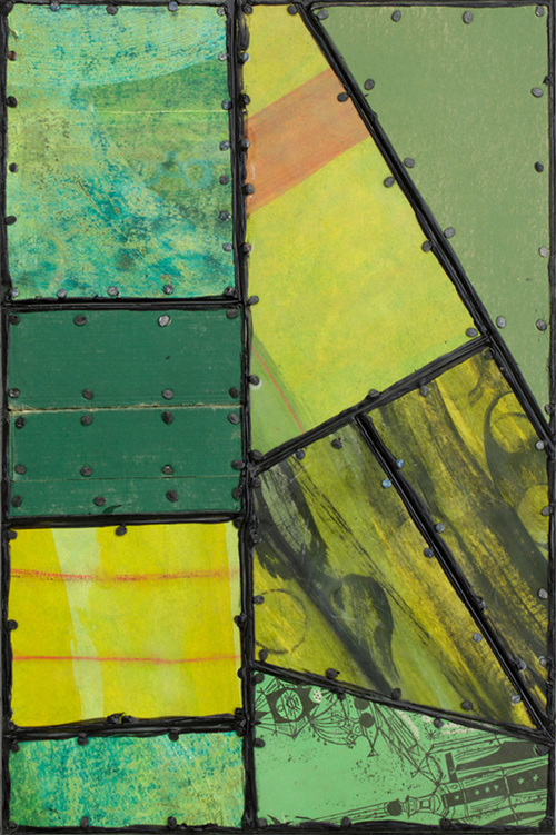 Split The Difference Paintings: Syncopated Series Mixed media on panel