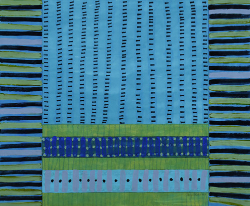 Blue Note Paintings on Paper Acrylic on ricepaper