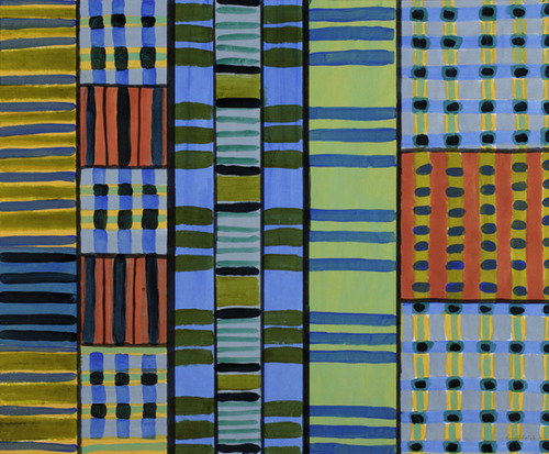 Garden Plot Paintings on Paper Acrylic on ricepaper
