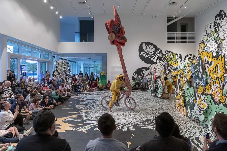 Poncili Creación Performance in Sideways to the Sun Natasha Bowdoin Sideways to the Sun Moody Center for the Arts, Houston, TX