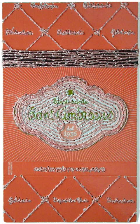 Monochromatic Element No. 2 Nicola Ginzel THREAD Monochromatic Fragments cardboard matchbox, thread