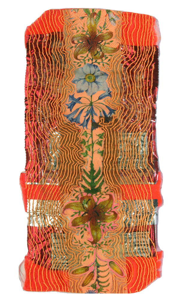 Vertebra Series - Collage Fragment No.1 Nicola Ginzel THREAD Fluorescent Fragments - 2014 - continued
