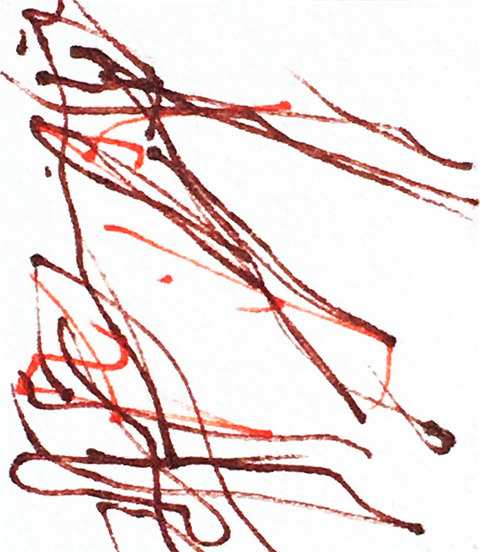 Timed Responses (Branches) No. 10; 16 Seconds Timed Responses. (Branches). 2015. Ink on Paper