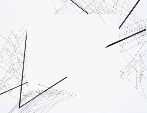 Time Lines (Margins) No. 2 Time Lines. (Anchors). 2015- 17. Ink on paper