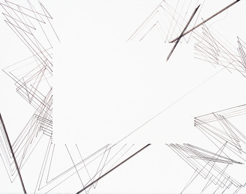 Time Lines (Margins) No. 5 Time Lines. (Anchors). 2015- 17. Ink on paper
