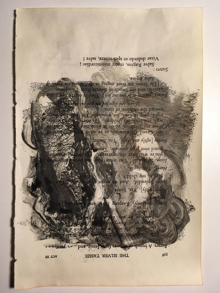 River at the campfire O L E N Monotypes Monotype