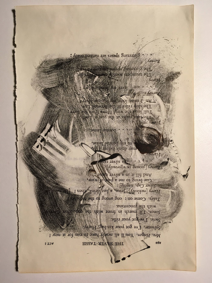Almost sitting O L E N Monotypes Monotype