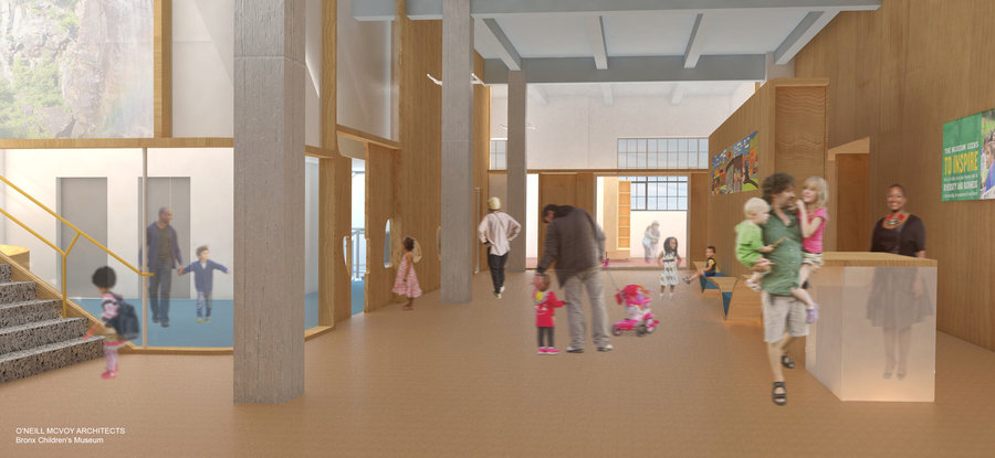 Welcome area O'Neill McVoy Architects Bronx Children's Museum