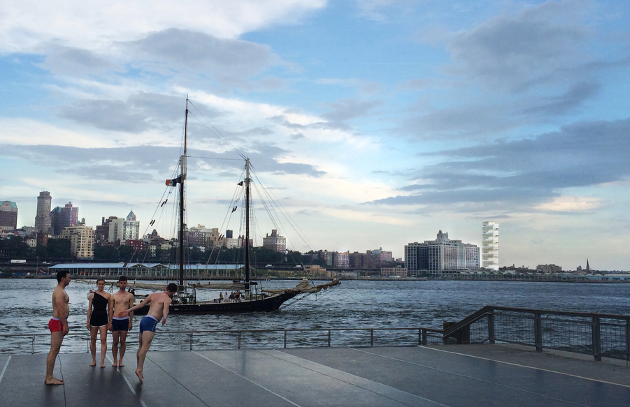 View from Manhattan O'Neill McVoy Architects Brooklyn Bridge Park Harbor Pair