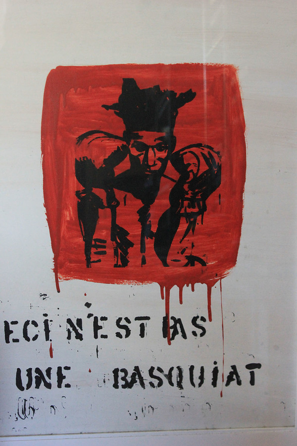BORZOTTA ARTS-Art/Classes/Events/Networking Chris Lee: R.I.P. SAMO and Other Stories, The Semiotics of Basquiat Mixed media on gessod vellum