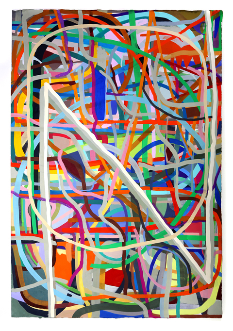 since to speak (LG) Unalphabetic Gouache, watercolor and sumi ink on paper