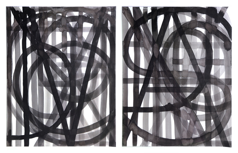 Ten Kinds of Memory and Memory Itself (RT) Unalphabetic Sumi ink on paper