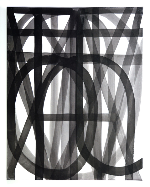 Two With Any To (RT) Unalphabetic Sumi ink on paper