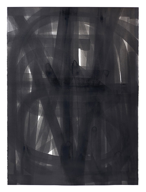 Titles (Stacked Color with Wavy and Straight Side) Unalphabetic Sumi ink on paper