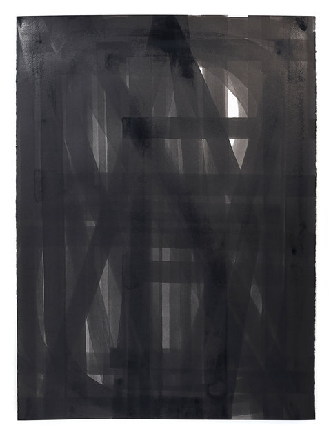 Titles (Three Triangles and Three Colors) Unalphabetic Sumi ink on paper