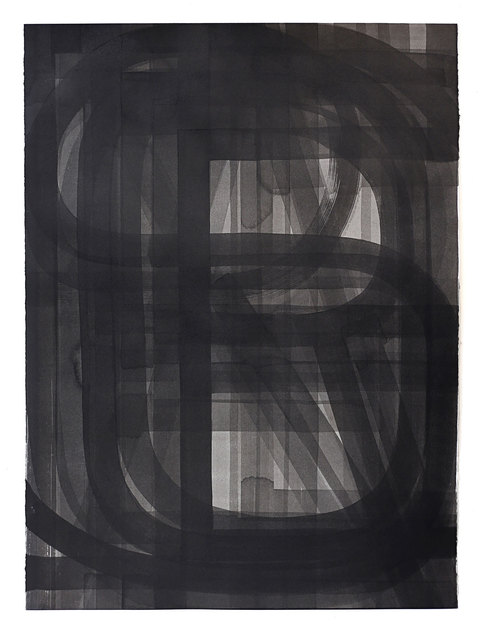 Titles (Blue Spiral Drawing) Unalphabetic Sumi ink on paper
