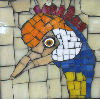Patricia Rockwood Mosaics: Panels Stained glass, millefiori on board