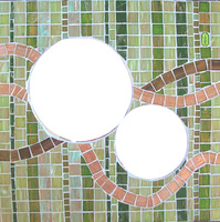 Patricia Rockwood Mosaics: Panels Glass and ceramic tile