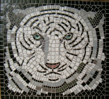 Patricia Rockwood Mosaics: Panels Stained glass, glass tile on board