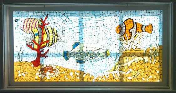Patricia Rockwood Mosaics: Selected Corporate & Private Commissions Stained glass, on glass