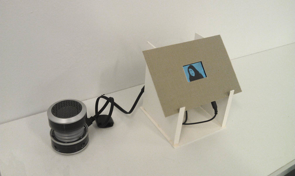 Susan Patte Loper Sculpture, Installation, and Video cardboard, ipod nano, speaker, animated video