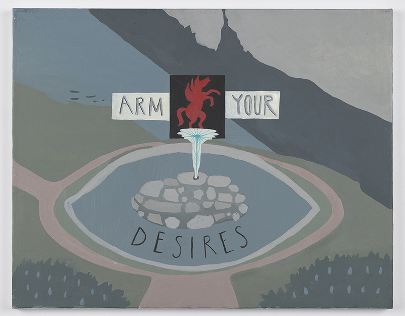 Yaddo Protest Garden: Arm Your Desires Patte Loper Yaddo Protest Garden Oil on canvas