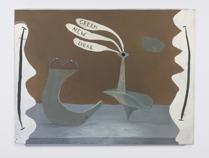 Green New Deal Patte Loper Still Life Oil on canvas