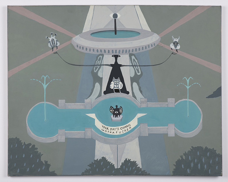 Yaddo Protest Garden: Your Day's Coming Patte Loper Yaddo Protest Garden Oil on linen