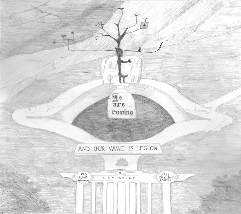 Yaddo Protest Garden Preliminary Study Patte Loper Yaddo Protest Garden Graphite on paper