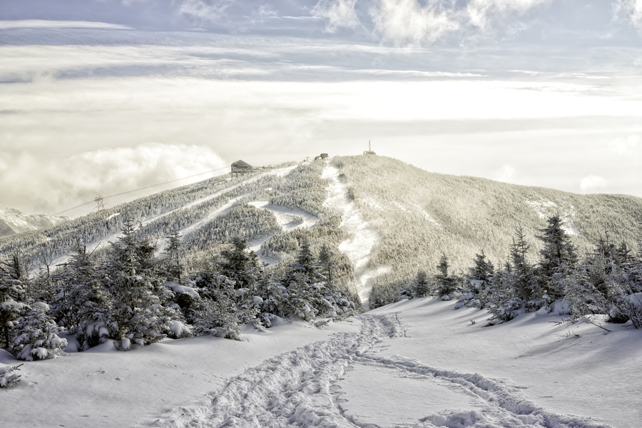 Remembering Ron Kirby - On the way to Mittersill looking back at Cannon Mountain PETER SZAWLOWSKI Cannon Mountain