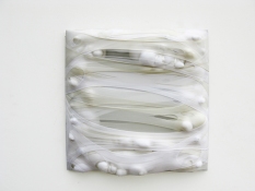 Petra Groen Wall Pieces/ collages/drawings Nylon stockings, mixed material, stretched on wood