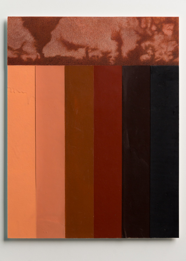 Spectrum: peach, apricot, burnt sienna, mahogany, sepia, black Skin Tone Drawings Crayon, color pencil, paper, on mixed media board