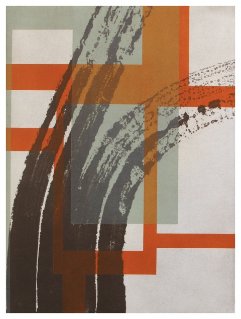 Ken Wood Strata 2010-14 Collagraph and Relief Monoprint