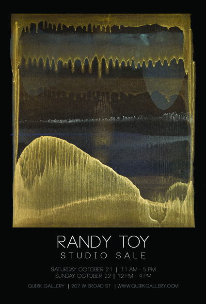 STUDIO SALE R A N D Y T O Y News @ Quirk Gallery